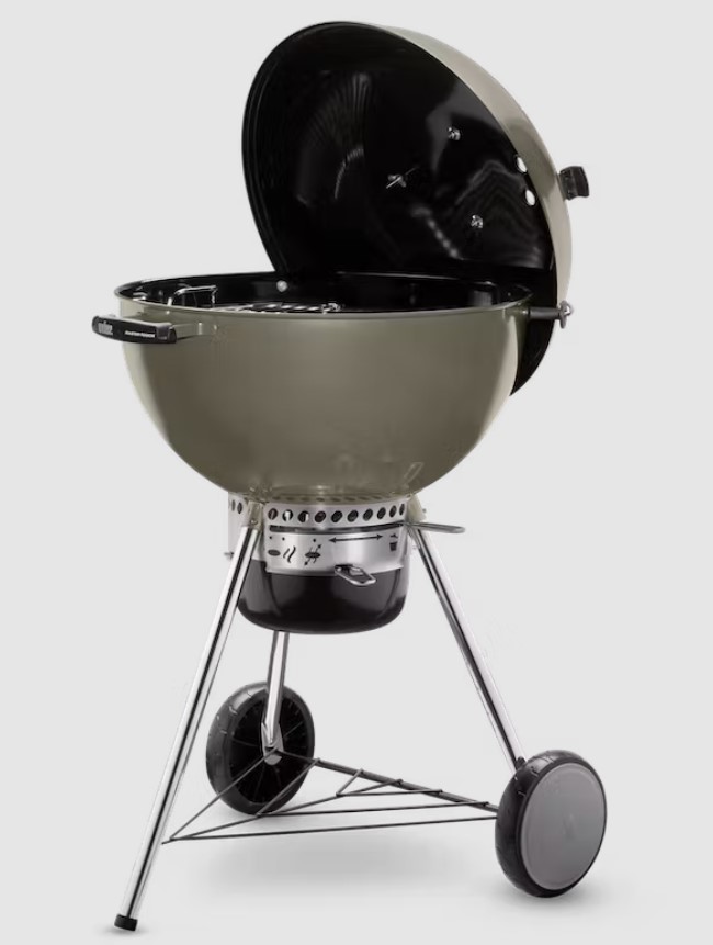 תמונה של גריל פחם 57 ס"מ "מאסטר טאץ'" אפור - וובר WEBER MASTER TOUCH - מרכז החימום