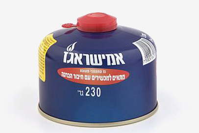 תמונה של בלון/מיכל גז 230 גרם הברגה שסתום - אמישראגז - מרכז החימום
