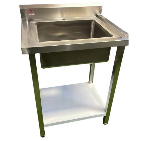 תמונה של שולחן נירוסטה כולל כיור 70X60X90 ס"מ - גלאון - מרכז החימום