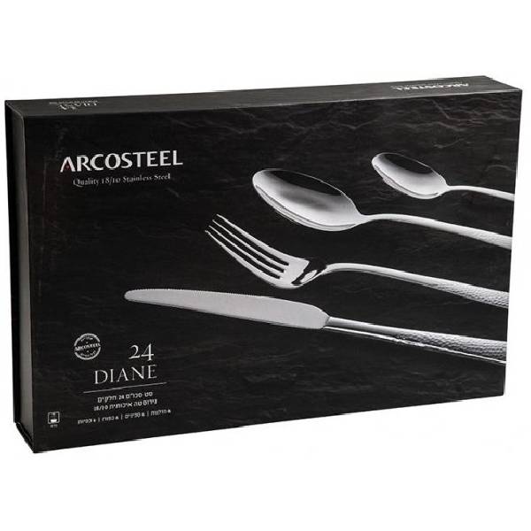 תמונה של סט סכו"ם 24 חלקים "דיאנה" ארקוסטיל - ARCOSTEEL - מרכז החימום
