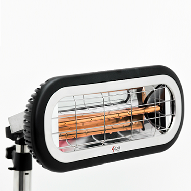 תמונה של מקרן חום אינפרא ריו 2000W שחור - קולדר COLDER - מרכז החימום