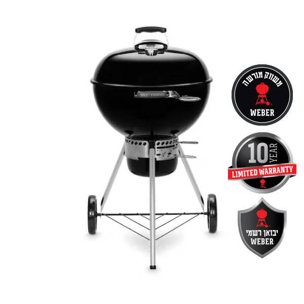 תמונה של גריל פחם 57 ס"מ "מאסטר טאץ'" שחור - וובר WEBER MASTER TOUCH - מרכז החימום